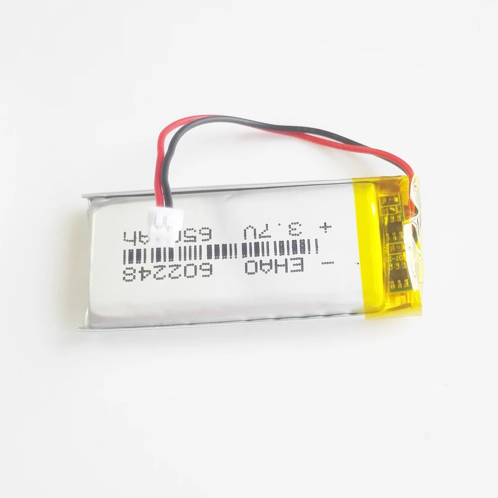602248 JST 1 25 мм 2 контактный 3 7 в 650 мАч литий полимерный LiPo перезаряжаемый