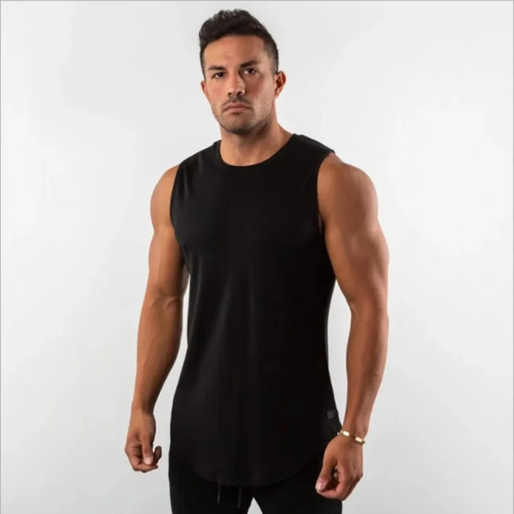 

border summer sports fitness vest men's running training quick drying vest slim and breathable sleeveless shirt men's