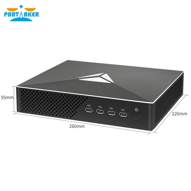 Verkauf Mini Gaming PC Intel Core I7-9700F I5-9400F I3-9100F GTX1050TI 4G Win 10 M.2 NVMe SSD Desktop-Computer 4K Multi-Display AC WiFi