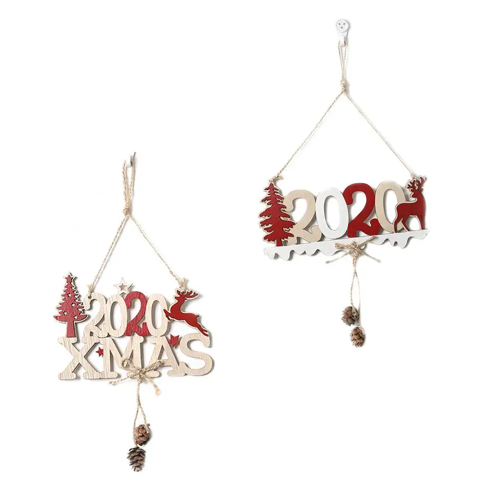 Новый креативный Деревянный винтажный деревенский Рождественский орнамент на