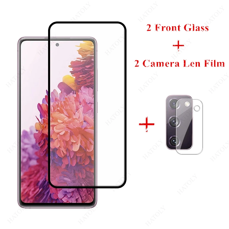 

2PCS For Samsung Galaxy S20 FE Glass for Samsung Galaxy S20 Fan Edition Lite M51 M31s A31 A21s Tempered Glass Screen Protector