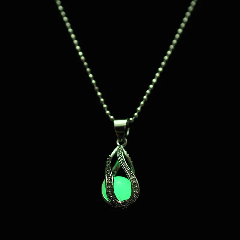 Лидер продаж стильное открытое спиральное ожерелье из бусин в форме капли воды