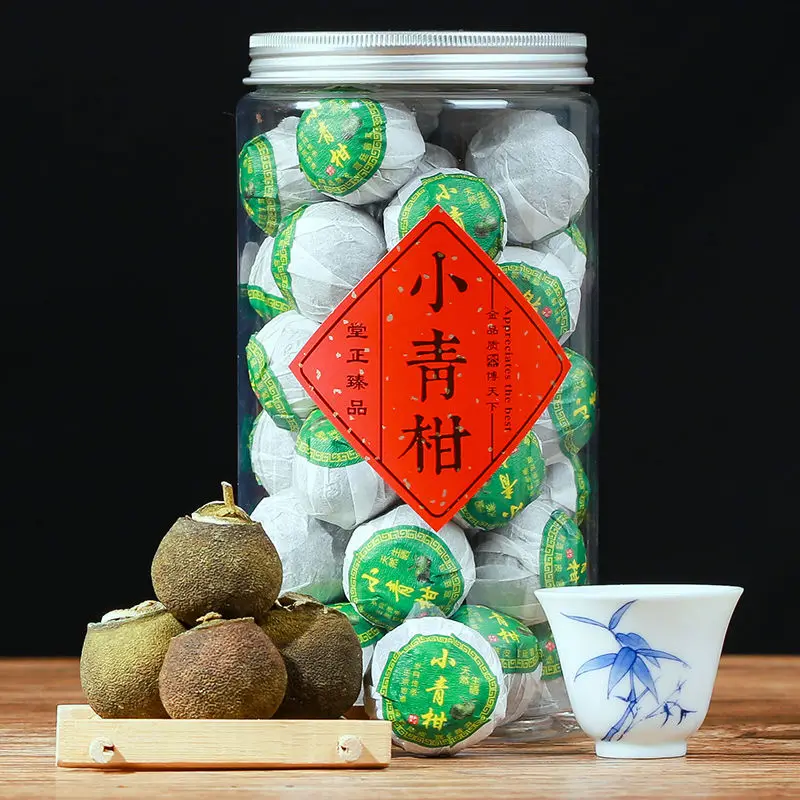 

Premium Quality Xiao Qinggan Orange Peel Ripe Pu'er Dried Tangerine Cook Pu'er Wholesale 1 box Free Shipping 250g