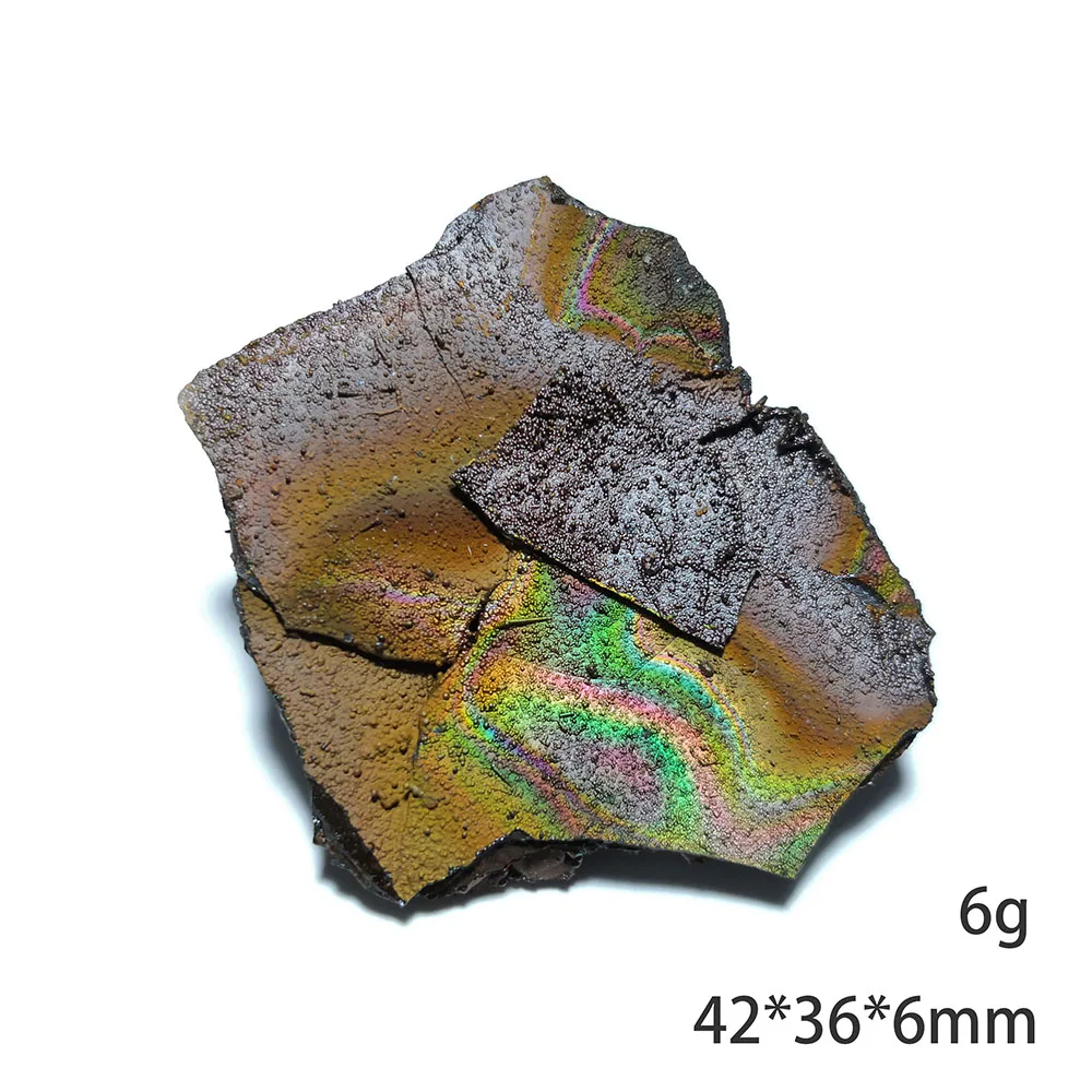 

6g B4-1 Natural Rainbow Limonite Mineral Specimen Collection Teaching Form Guangdong Province China