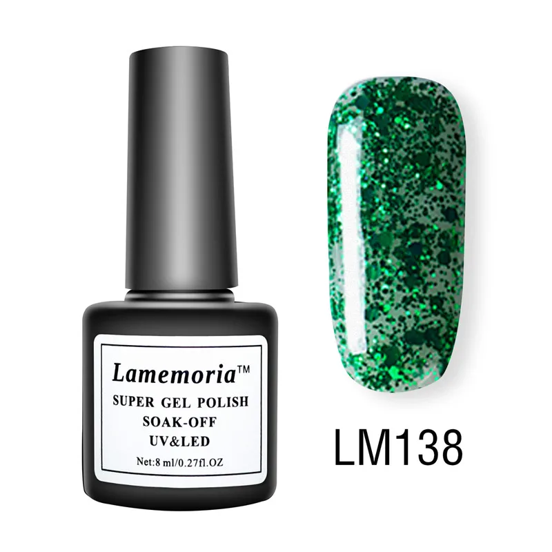 LM138 Lamemoria лак для ногтей УФ-гель лак Vernis Перманентный стойкий УФ 36 цветов гель для маникюра праймер верхнее покрытие блеск розовый фиолетовый - Цвет: LM138