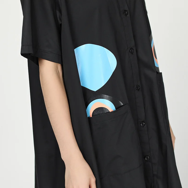 Женское асимметричное платье XITAO однобортное нестандартного размера плюс с