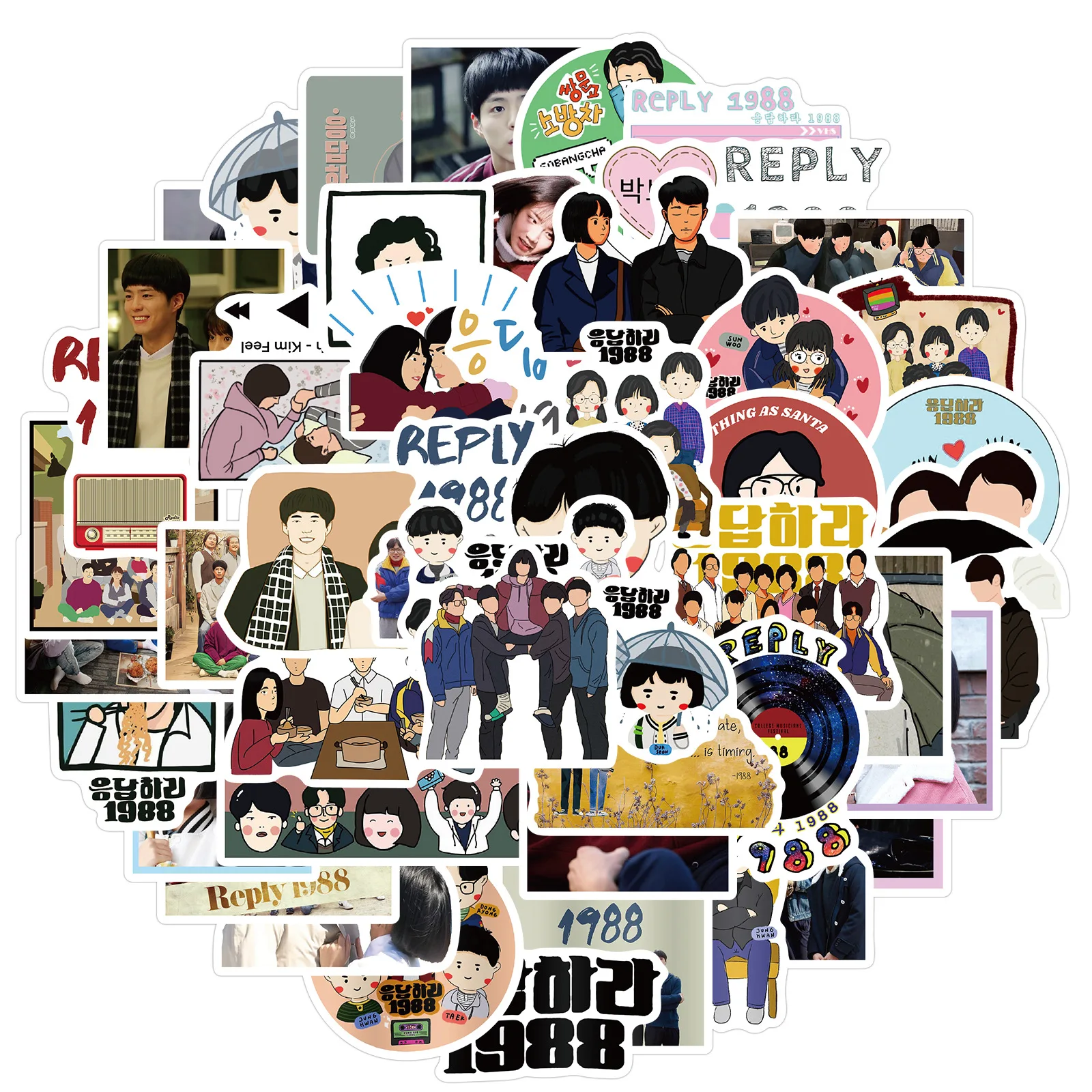 

10/50pcs/pack Reply 1988 Classic TV Show Graffiti Stickers for Cars Motorcycles Children's Toys Decal Luggage Computers Sticker