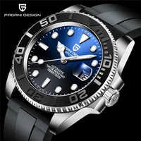pagani design men mechanical watch 100m waterproof automatic wrist watch sapphire glass stainless steel nh35a clock reloj hombre
