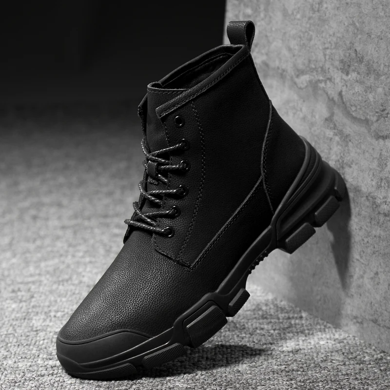 

Sneaker Casual Shoes Casual Fashion Sneakers Mens Causal Shoes Men Men's Leather Male Shoe Man Boots Sport Hot Black For