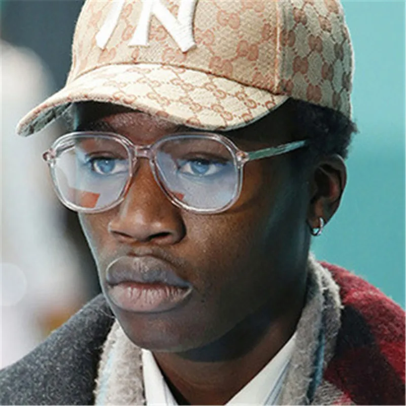 Классические Прозрачные желеобразные розовые солнцезащитные очки для мужчин и