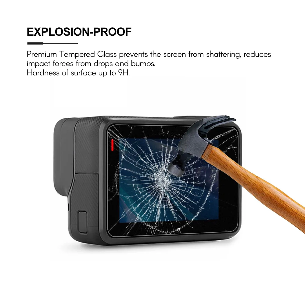 Защитная пленка для камеры из закаленного стекла объектива ЖК экрана GOPRO Hero 5/Hero