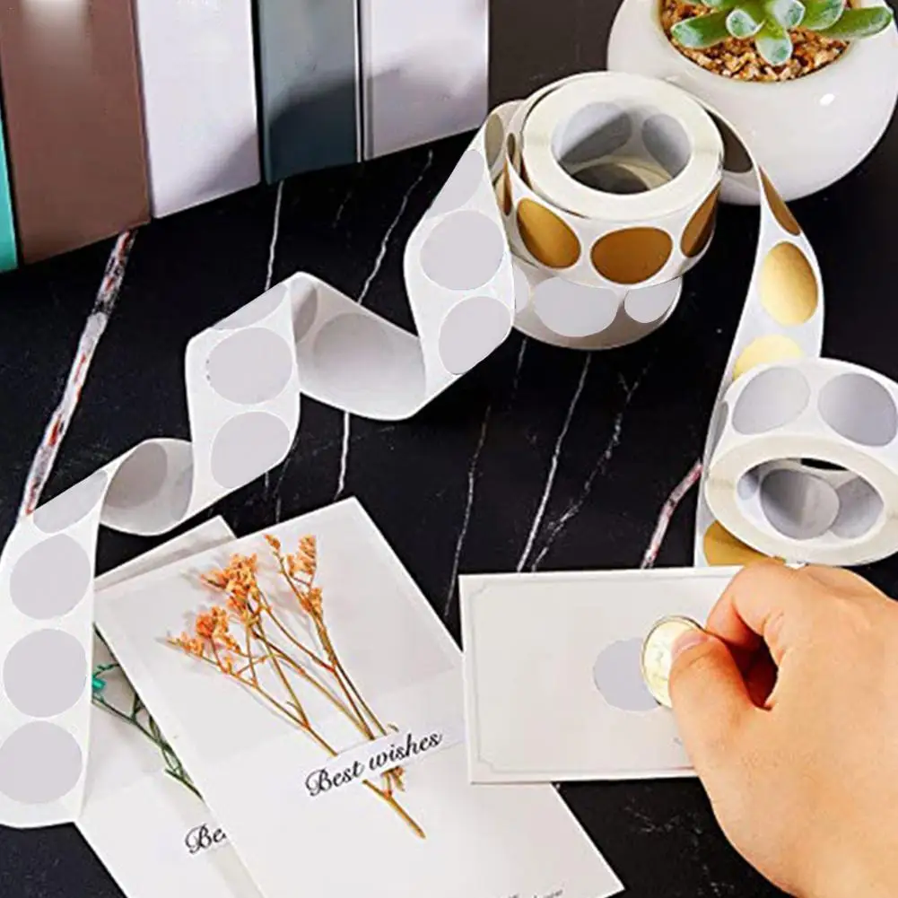 

Scratched Silver Sticker Labels 300pcs/roll