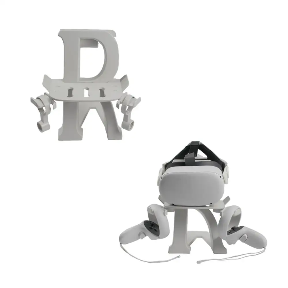 

Vr Stand Headset Display Holder Station For Oculus Quest 2 VR Headset Press Controllers Accessories For Oculus Rift S Quest 1/2