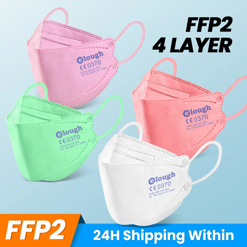 

Детские многоразовые маски FFP2 Kn95, маски-респираторы, лицевая маска, 4-слойная защитная маска, маска для рта fpp2, одобренная CE