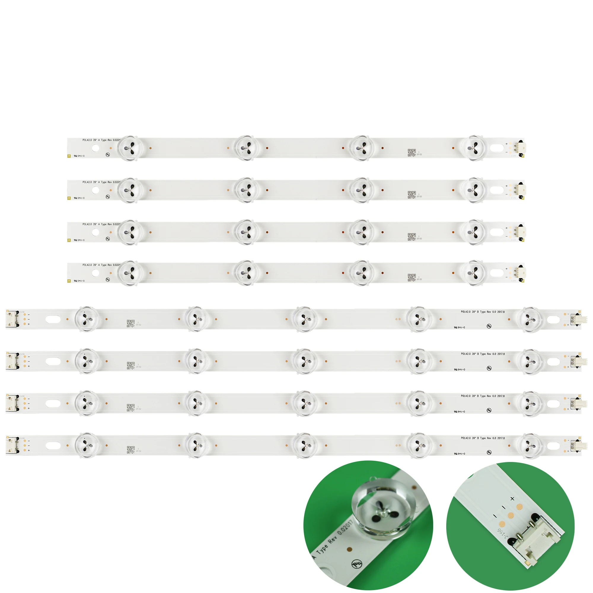 Новый комплект 8 шт. светодиодный полосы подсветки Замена для LG 39LN5300 innotek POLA 2 0 POLA2.0