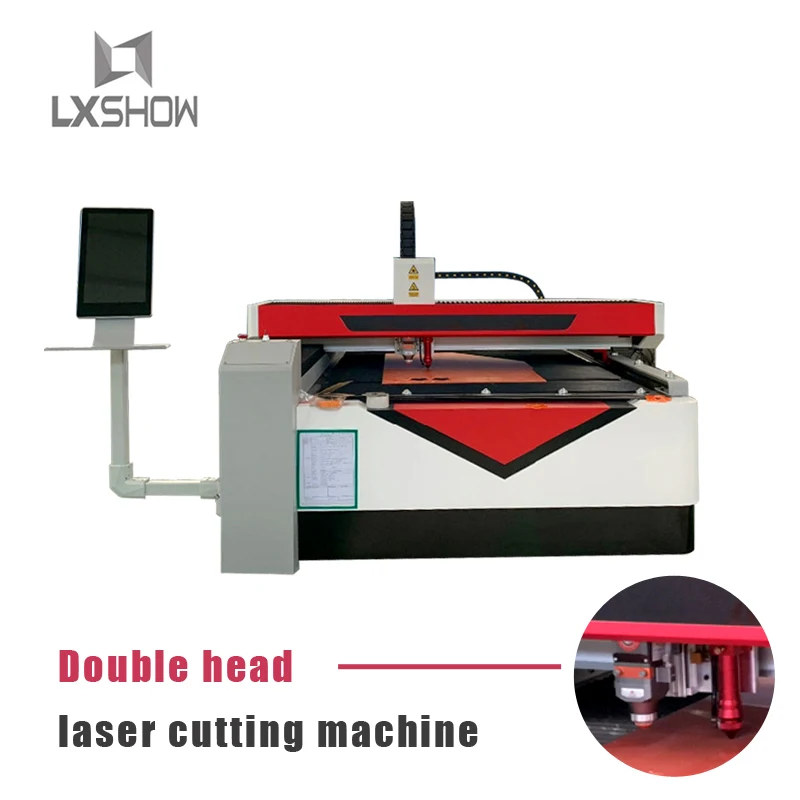 Волоконно лазерная машина для резки дерева металлического листа с двойной