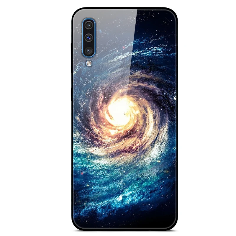 Для samsung Galaxy A50 чехол, стеклянная жесткая задняя крышка для samsung A30S A50S A10 A20 A30 A40 A70 чехол для телефона s бампер A 50 50S 30S