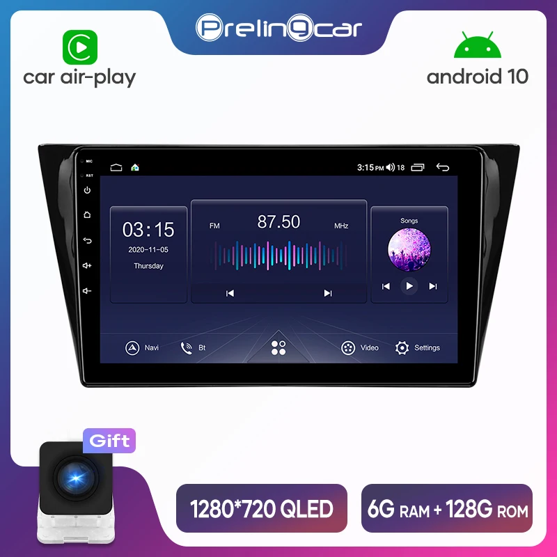 

Автомобильная Мультимедийная система с GPS-Навигатором, для Volkswagen VW Bora 2016-2018 года, 4G Lte, Android 10,0, IPS экран, радио, стерео