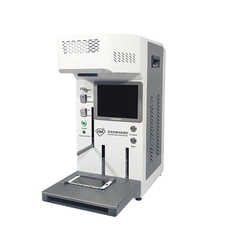 

Fiber laser marking machine LY TBK 958A 20W For IPhoneX XS Max 8 8+ Back Cover Glass Frame Separating phone LCD repair