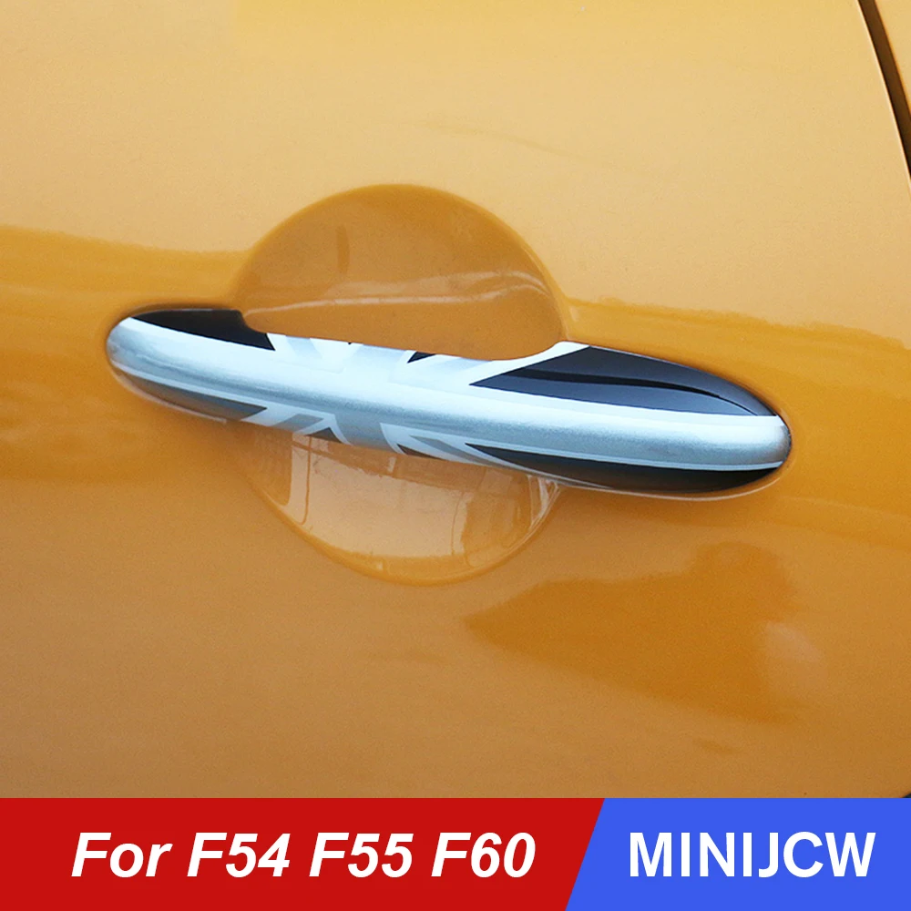 4 шт. стайлинга автомобилей дверные ручки крышки отделка наклейки для Mini Cooper One S JCW