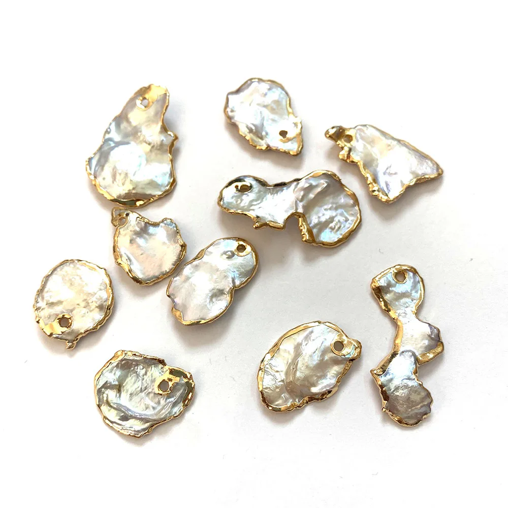 

Natural Freshwater Pearl Necklace Pendant Irregular Shape Fashion Pendant Suitable for DIY Jewelry Creation Necklace Bracelet