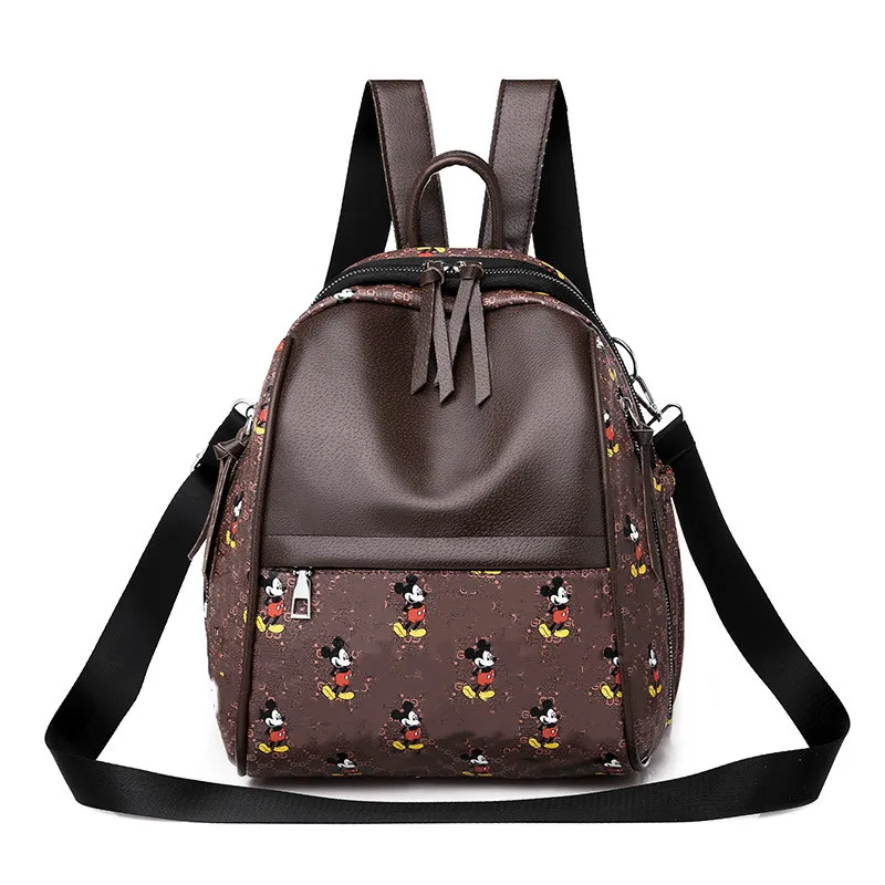 

Disney pu mickey mouse backpack pu cartoon handbag fashion girl boy shoulder bag