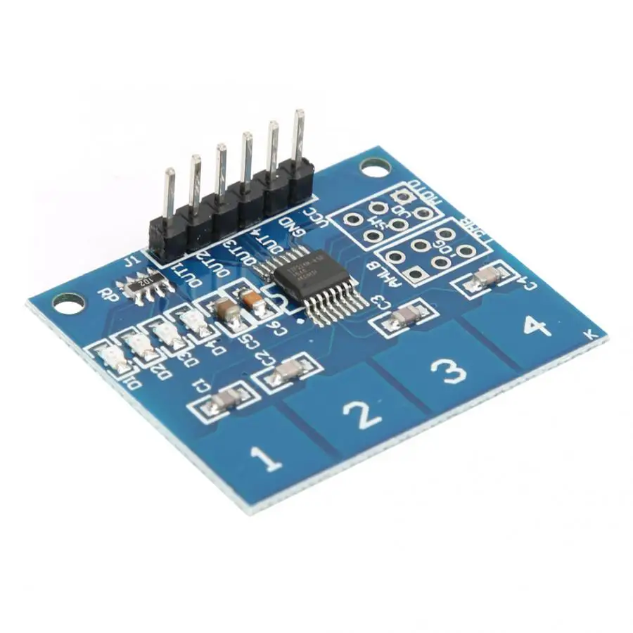 4 канальный емкостный сенсорный переключатель TTP224 5 шт. модули сенсорного модуля