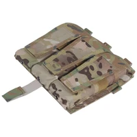 mens triple quick pull cartridge bag tactical vest with bag camouflage ribbon