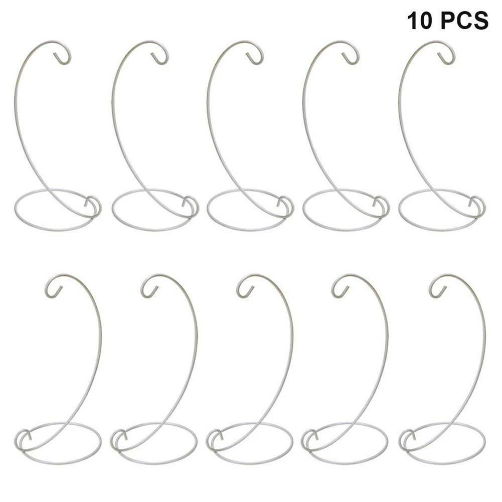 

5/10Pcs Glass Ball Hanging Holder Vase Micro Landscape Display Stand Flowerpot Hanging Stand Iron Garden Home Decor