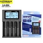 Зарядное устройство LiitoKala Lii-M4, для проверки емкости аккумулятора, ЖК-дисплей, 5 В, умное зарядное устройство 26650, 18650, 21700, 18500, AA, AAA