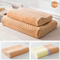 1pc 50x30cm Memory Foam Pillow Fiber Slow Rebound Pillows Massager Orthopedic Latex Neck Pillow Cervical Health Care 5colors