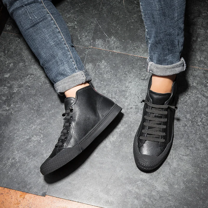 

HKIMDL men Casual Shoes mens Leather shoes for men shoes men fashion Flats brand fashion Zapatos de hombre Men's driving shoes