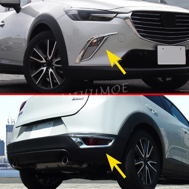 

Чехол для передних и задних противотумансветильник р для Mazda CX-3 CX3 DK 2016-2019 2020 2021, отражатель заднего бампера, аксессуары
