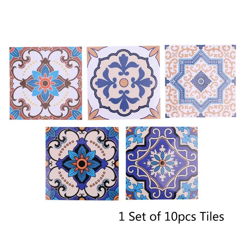 10 шт. водонепроницаемые наклейки для плитки в марокканском стиле|Наклейки на