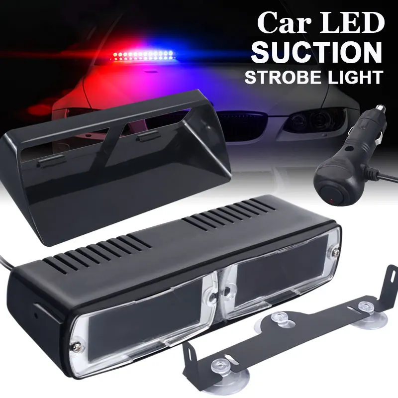 

Vehemo LUMI LEDS 18W Windshield LED S2 Shovel Light Automotive Durable Car Flash LED Suction Cup Strobe Light Car Accessories