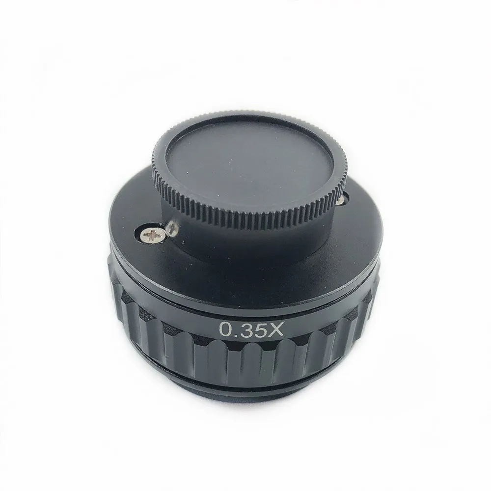 0.35X 0.5X 1X 0.35X микроскоп C интерфейс регулируемый фокус Amscope SZM стерео микроскоп аксессуары - Цвет: 0.35X