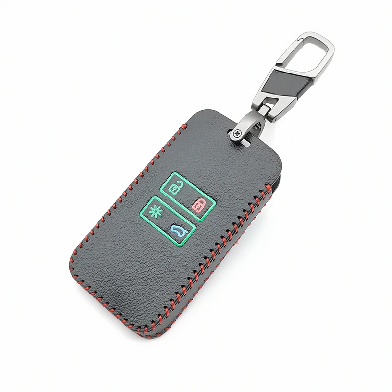 Светящийся кожаный чехол-держатель для автомобильных ключей второго поколения