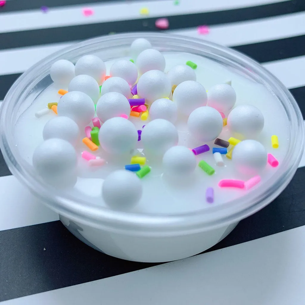 Модная новинка 2019 грязь пушистая бусина мороженое слайм сделай сам снятие