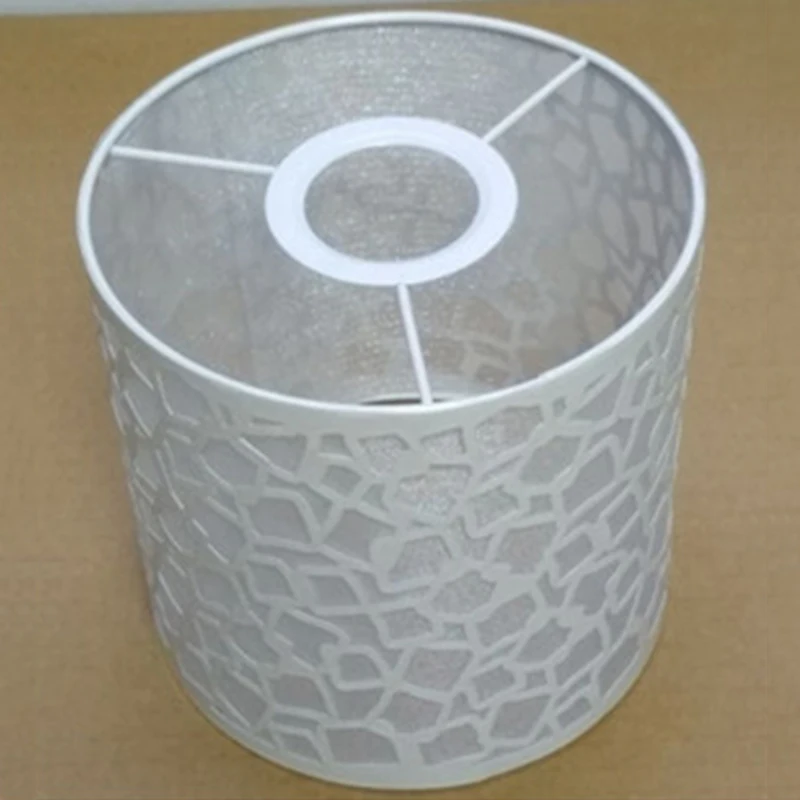 Цилиндрическая форма светодиодный светильник абажур Настольный Потолочный подвесной светильник, абажур лампа крышка с цветочным узором высокое качество