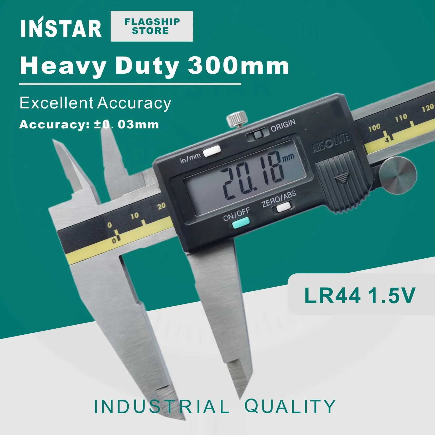 

INSTAR Digital Caliper Heavy Duty 0-300mm/12" Mitutoyo Type Stainless Steel Industrial Quality Electronic Vernier Caliper 0.01mm