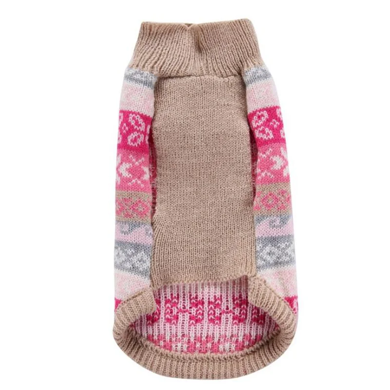 Милый Рождественский Декор собака свитер Толстовка со снежинками И Трикотажный