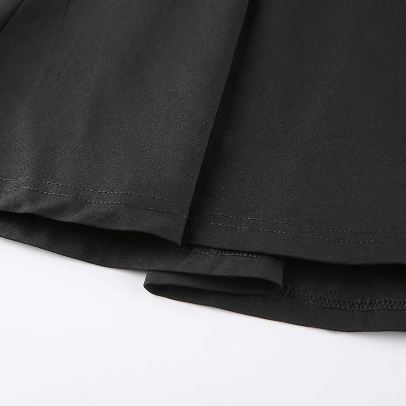 

2021 New Fashion Puff Sleeve Dress Summer A- line Lace-up Off Shoulder Black French Short Sleeve Dress Women's Clothing Ladies