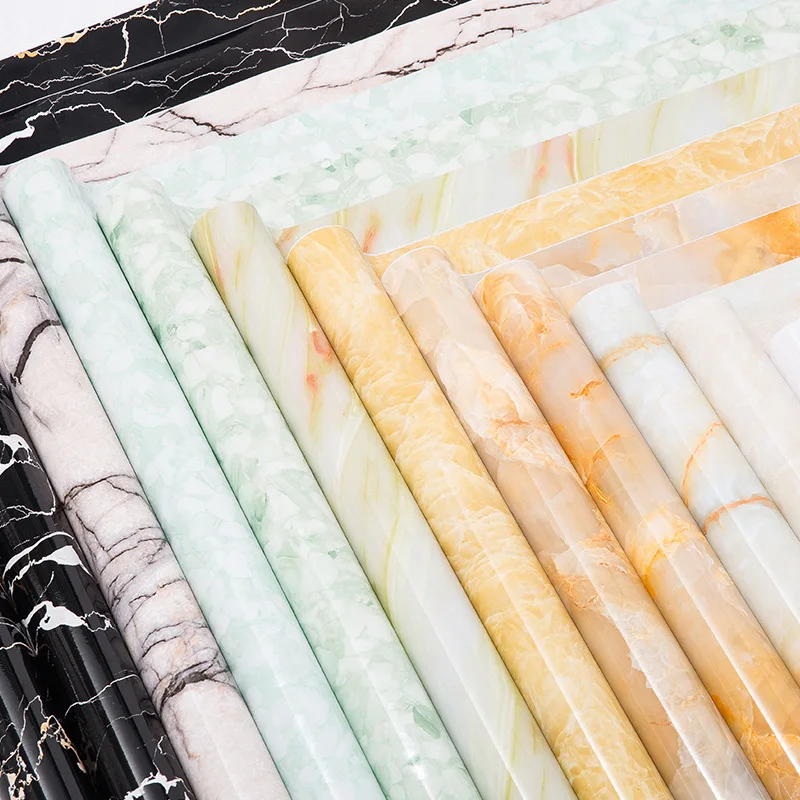 Утолщенные самоклеящиеся водонепроницаемые обои наклейка под мрамор