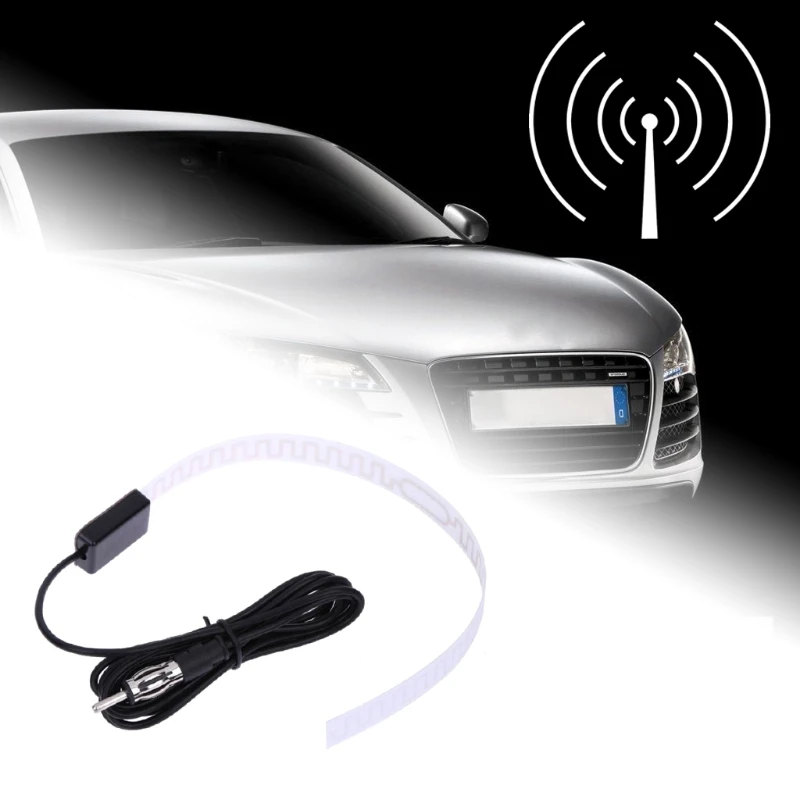 

FM Radio Amplified Hidden Antenna Signal Receiver Car Windshield Adhesive Aerial