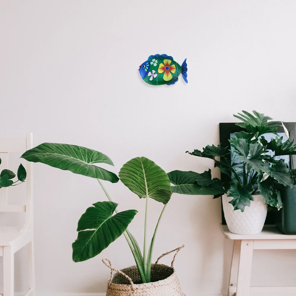 

2pcs Fish Hanging Ornaments Wall Art Decor Wall Hanging Decorations Fish Craft