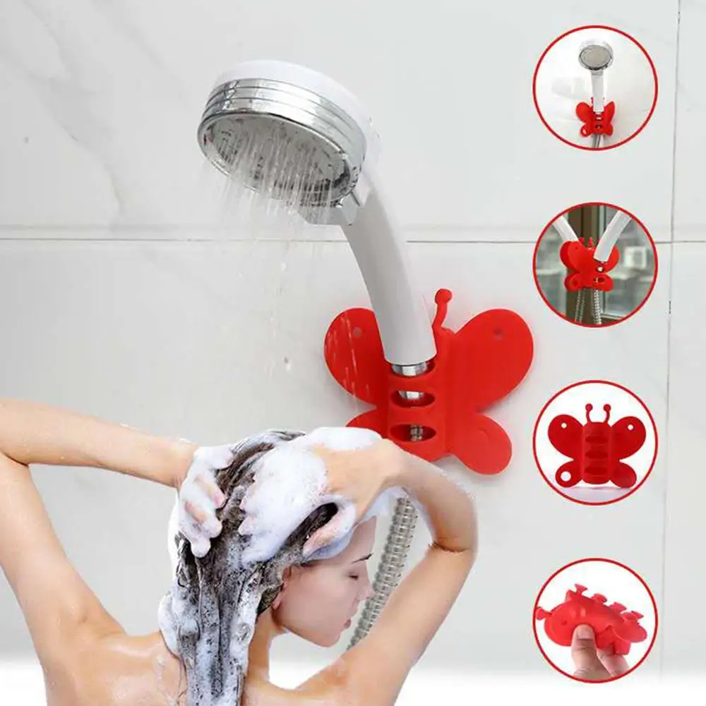 Ванная комната бабочка кронштейн сильный прикрепляемые Насадки для душа