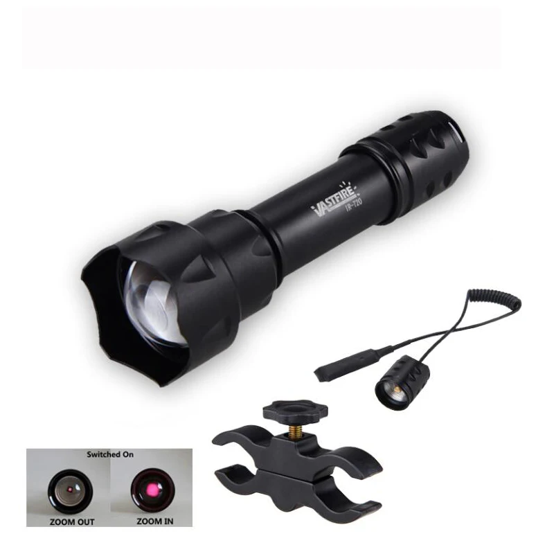 ИК охотничий фонарик 850 нм масштабируемый тактический светодиодный с