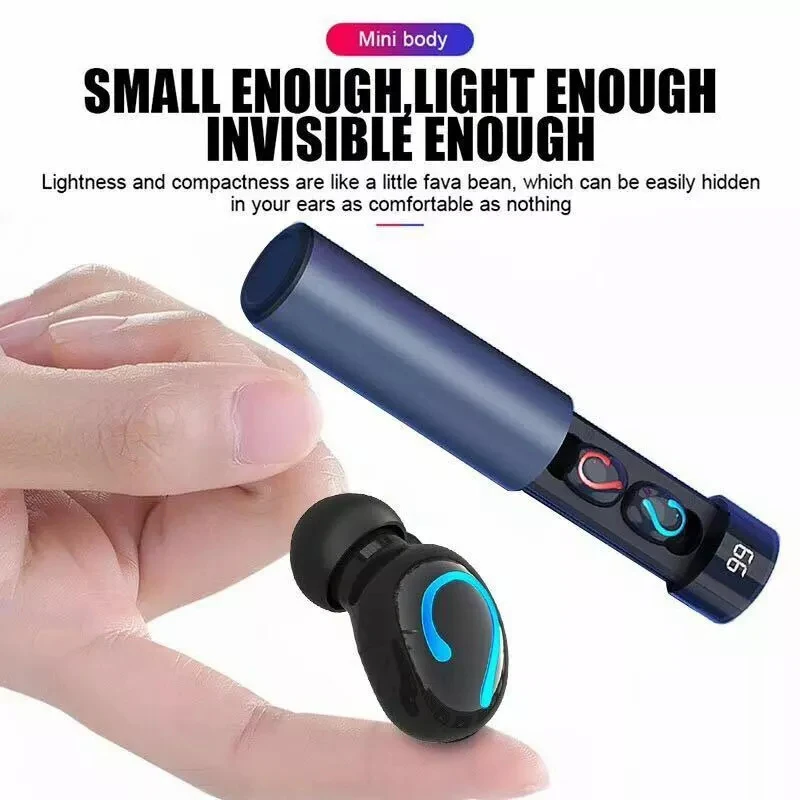 

Q67 Wireless Stereo Tws Bluetooth Headset Mini Sports Binaural 5.0 Digital Display with Power Bank Bluetooth