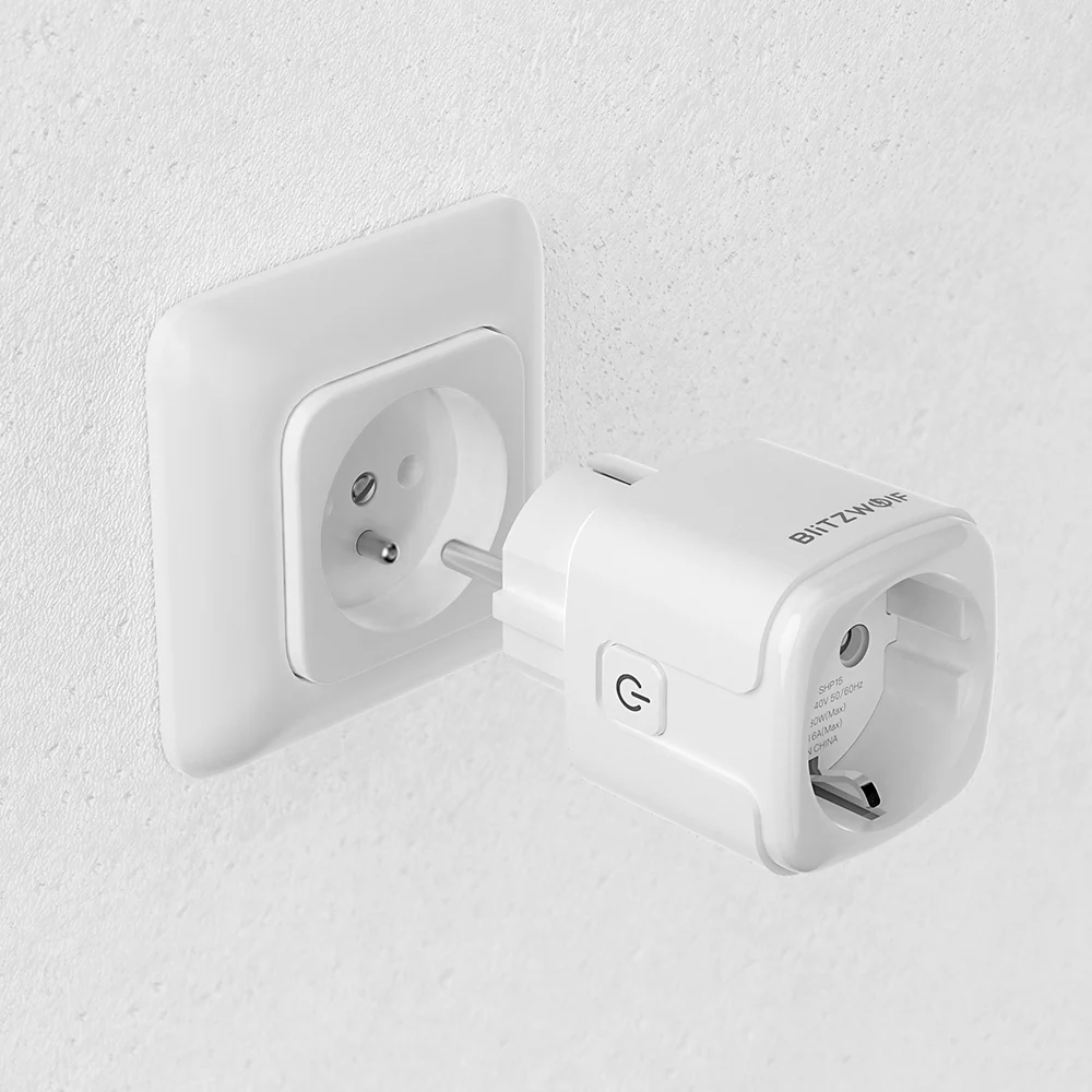 BlitzWolf Zigbee 3 0 16A 3680W Smart Plug Беспроводная розетка с вилкой европейского стандарта APP