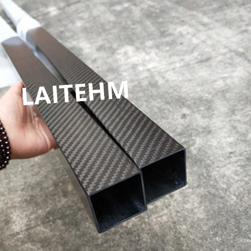 

Квадратная трубка LAITEHM горячая распродажа 3k из углеродного волокна, квадратная рулонная углеродная трубка, внешний диаметр 20x16 мм